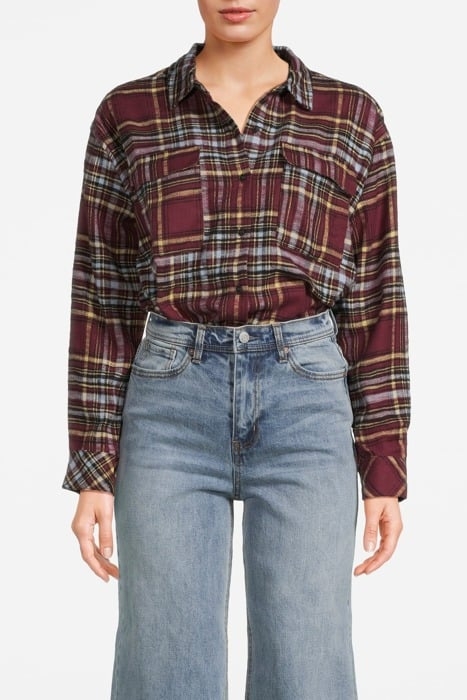 OVERSIZED SHIRT BURGUNDY 1