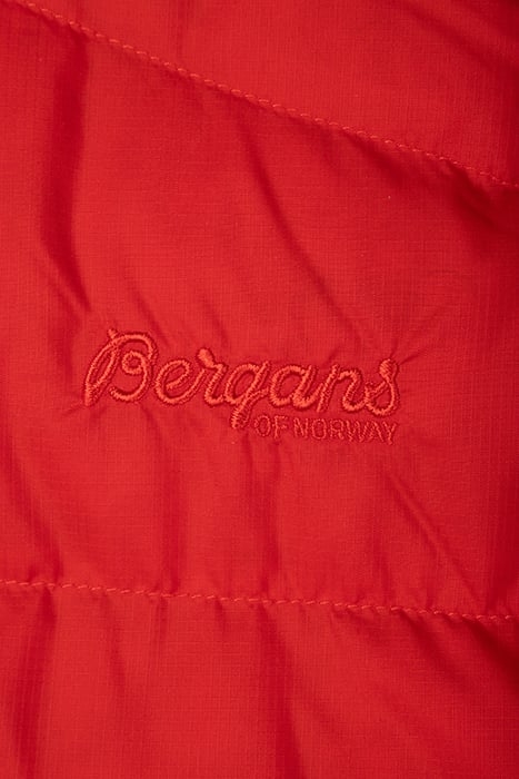 RØROS DOWN YOUTH GIRL JKT RED SAND / SOLID DARK GREY 3