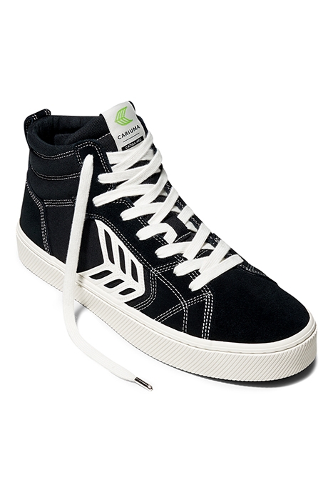 UNISEX CATIBA PRO HIGH SKATE BLACK SUEDE AND CANVAS SNEAKER 2
