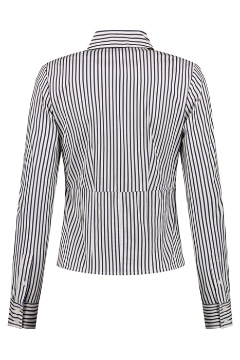 RUSTY SLIM STRIPE SHIRT WHITE NAVY 2