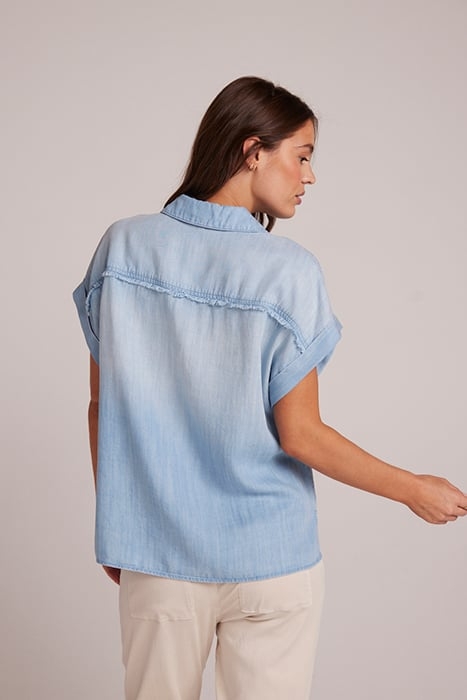 TWO POCKET SHORT SLEEVE SHIRT CARIBBEAN WASH 2