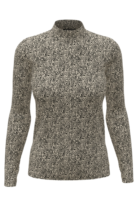 ALL OVER PRINTED MOCKNECK LONG SLEEVED SHIRT LEOPARD SPOT 4