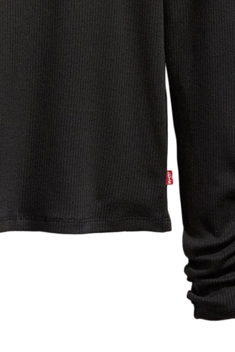 RUCHED LONG-SLEEVED TOP BLACK 6