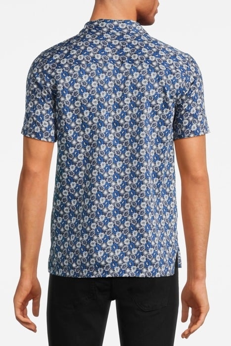 FLORAL PRINT RESORT SHIRT DARK NAVY 2