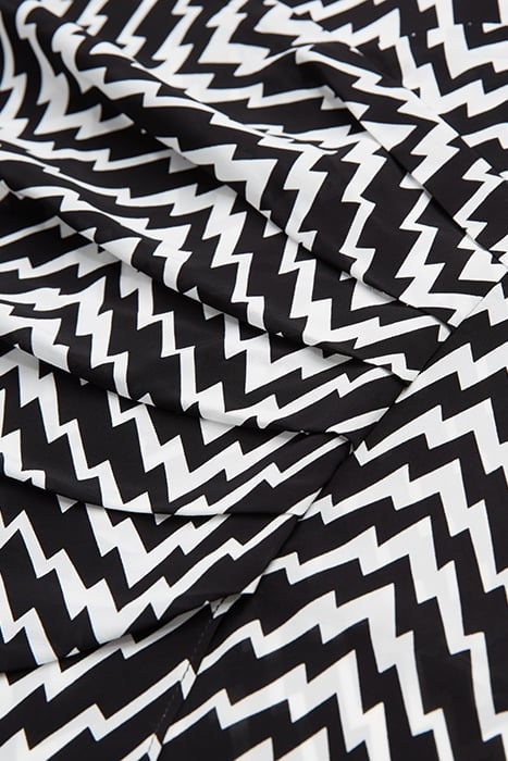 JUPE COURTE PRINT ZIG ZAG BLACK WHITE 2