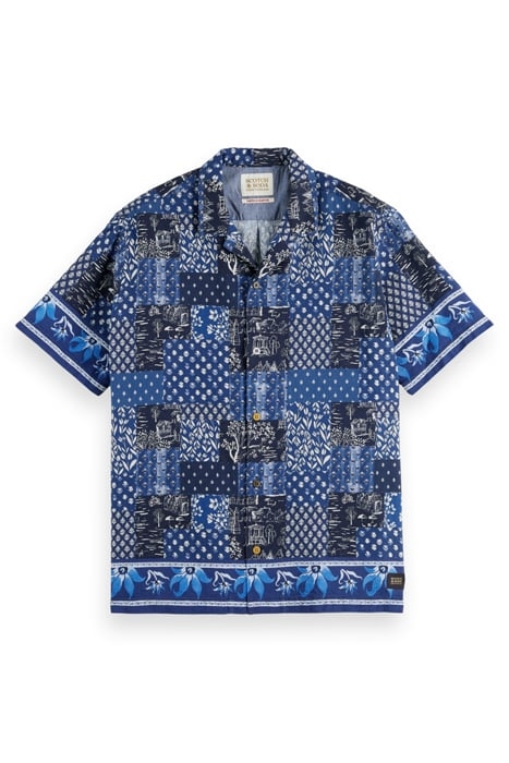 BASKET WEAVE SHORT-SLEEVED CAMP SHIRT COMBO A 4