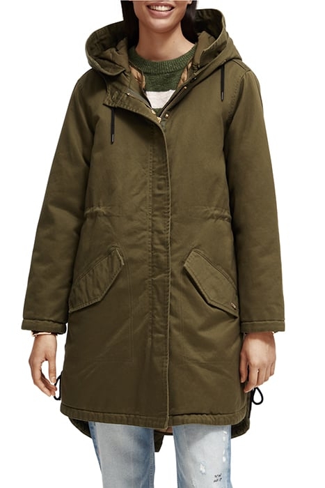 PARKA WITH DETACHABLE INNER GILET MILITARY 1