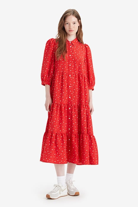 CYNTHIA DRESS SHIRT RED 1