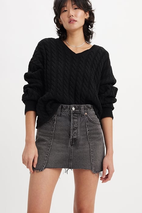 RECRAFTED MINI SKIRT GREY 1