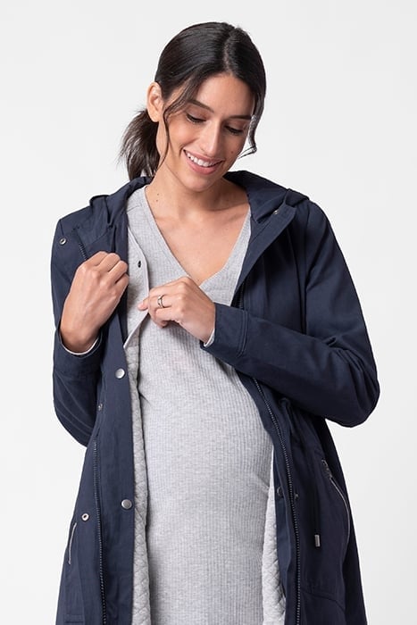 MATERNITY UTILITY JACKET BLUE 5