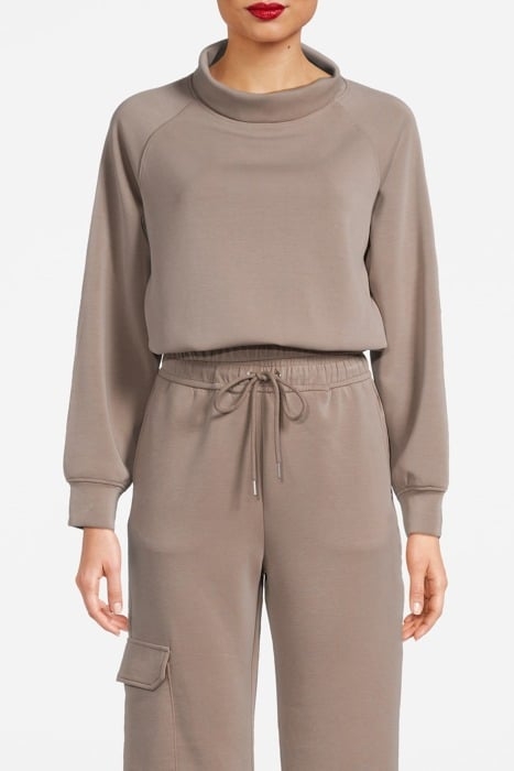 FUNNEL NKSMOCKED HEM POPOVER FUNGI 1