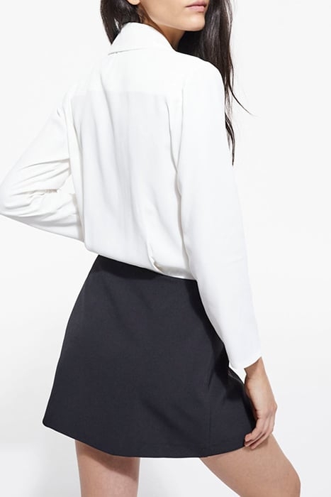 ROBE COURTE DETAIL JUPE/CHEMISIER BLACK WHITE 2