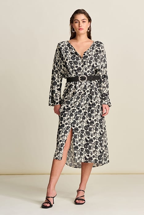 DRESS - OCEAN WORLD CRINKLE MULTI COLOUR 1