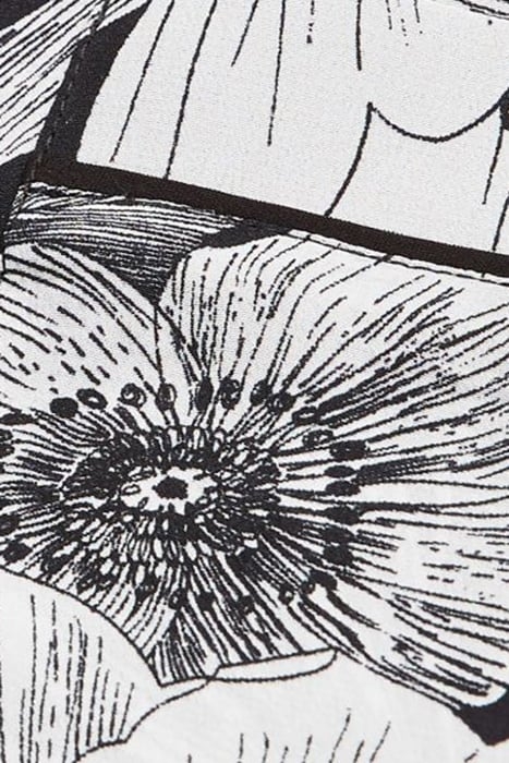 CHEMISE MANCHES LONGUES PRINT ROMANTIC GARDEN BLACK WHITE 6