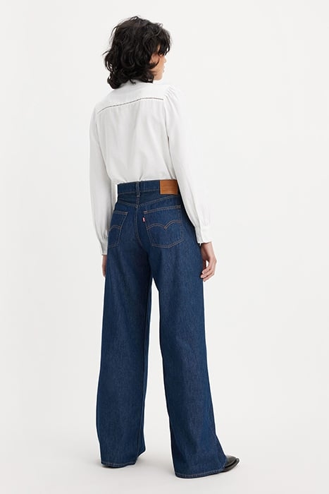 BAGGY FLARED JEANS BLUE 3