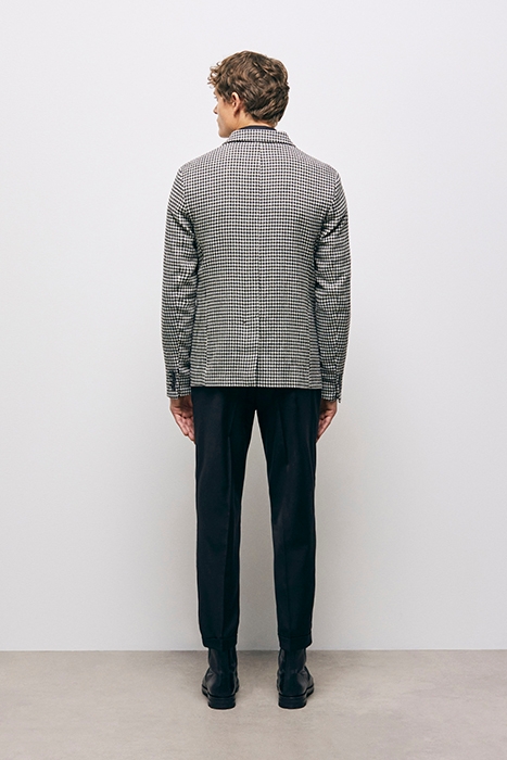 VESTE SEULE MOTIF PIED DE POULE BLACK WHITE 2