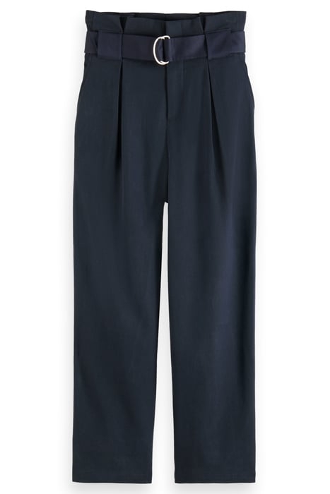 DAISY - HIGH RISE STRAIGHT LEG PAPER BAG PANT NIGHT 4