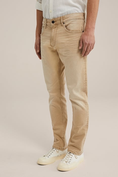 5-POCKET MID WAIST BEIGE 1
