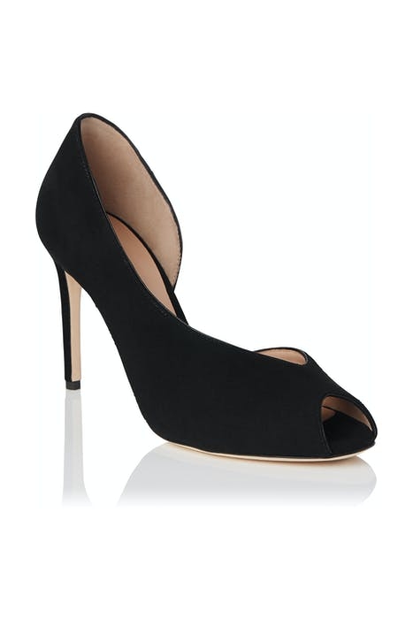 KAYLEIGH PEEP TOE COURT BLACK 3