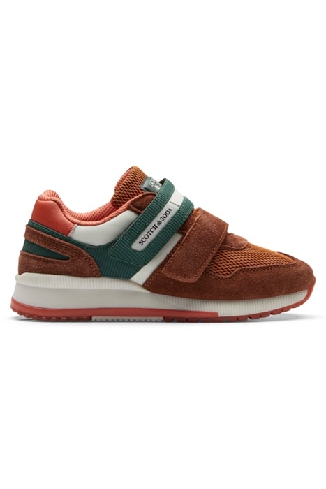 BOYS VIVEXIO VELCRO SNEAKER BROWN MULTI 1