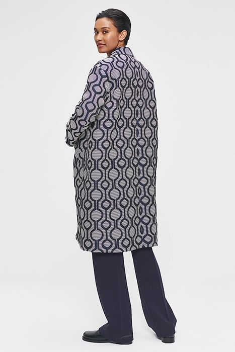 JACQUARD SPORTY COAT INK BLUE 2