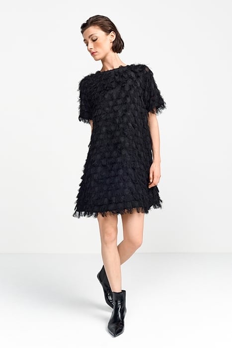 MINI DRESS WITH STRUCTURE BLACK 1