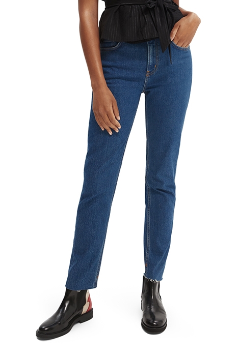 HIGH FIVE HIGH-RISE SLIM JEANS — FIFTIES BLUE 1