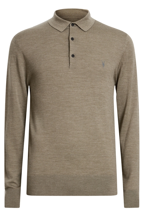 MODE MERINO LS POLO TAYLOR GREEN 4