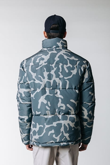 FINCH CLEAN CAMO PUFFER JACKET DARK GREY 2