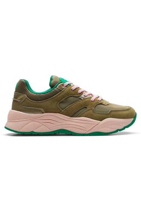 GIRLS CELESTIA SNEAKER ARMY GREEN 1
