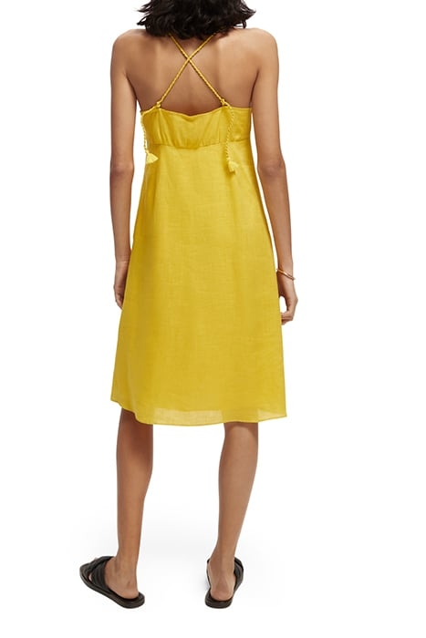 LINEN SHORT SLIP DRESS PINEAPPLE 3