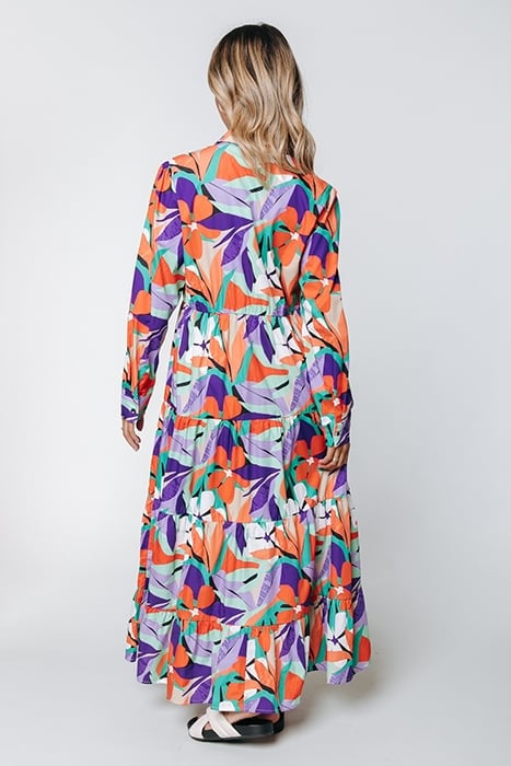 VIANNE BIG FLOWER MAXI DRESS MULTICOLOR 2