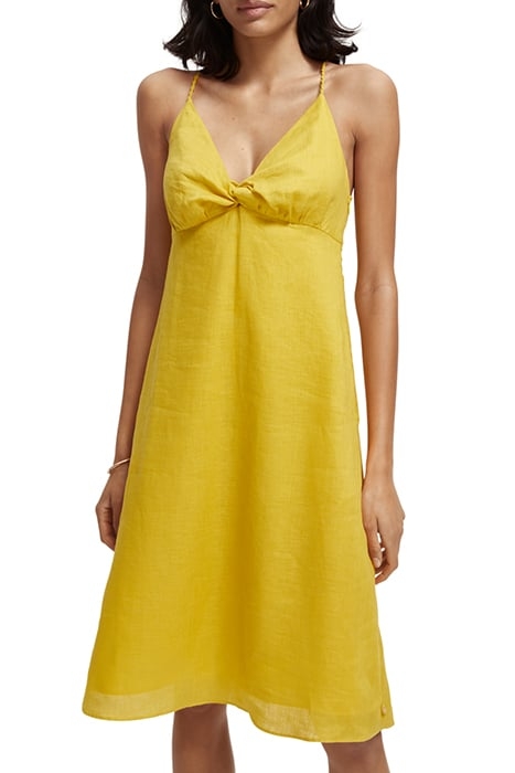 LINEN SHORT SLIP DRESS PINEAPPLE 1
