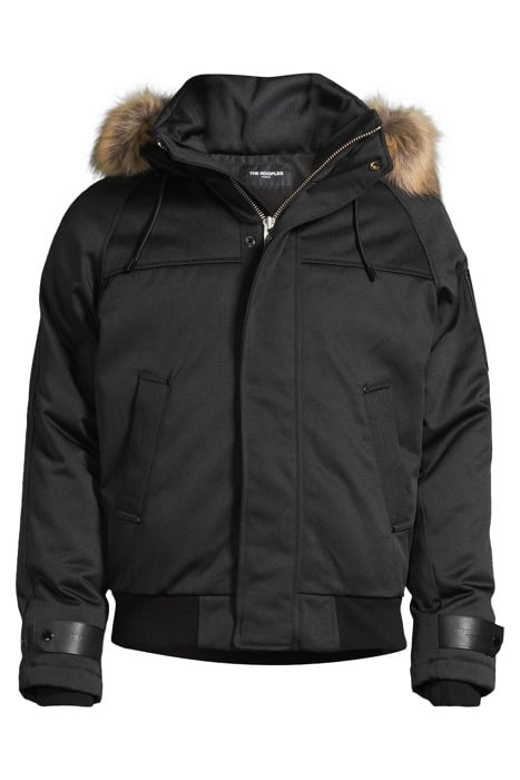 DOUDOUNE COURTE AVEC CAPUCHE ET FOURRURE AMOVIBLE BLACK 3