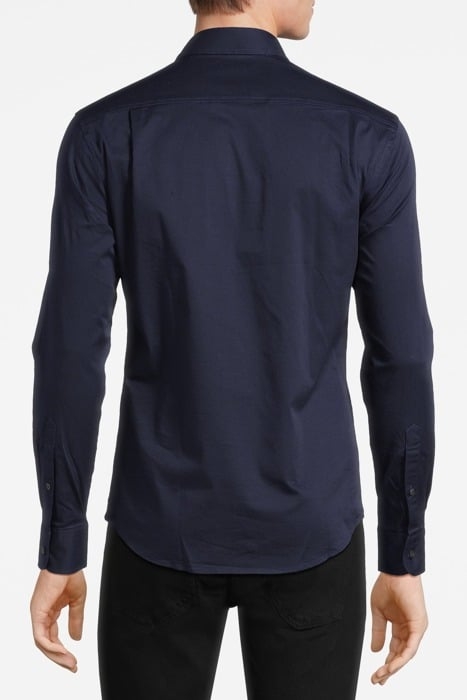 BOSCO STRETCH COTTON TWILL SHIRT NAVY - OUTLET PRICE 2