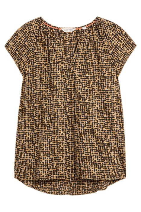 KERI COTTON TOP BLACK PRINTED 3