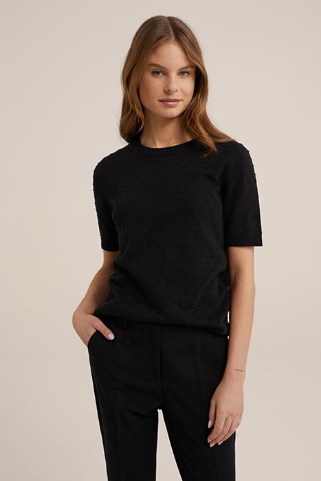 KNITTED PULLOVER BLACK 1