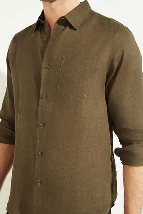 LS ISLAND LINEN SHIRT GREEN CANTEEN 5