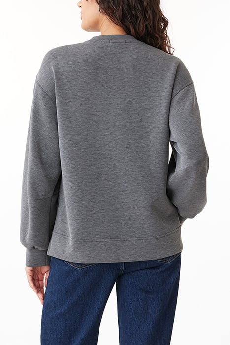 MODAL SCUBA TOP CHARCOAL HEATHER 2