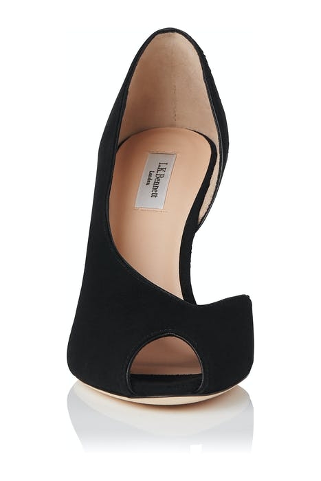 KAYLEIGH PEEP TOE COURT BLACK 4