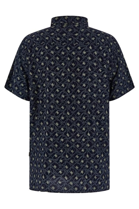 SS COLLIN AOP SHIRT SMART BLUE ROPE SMAL 5