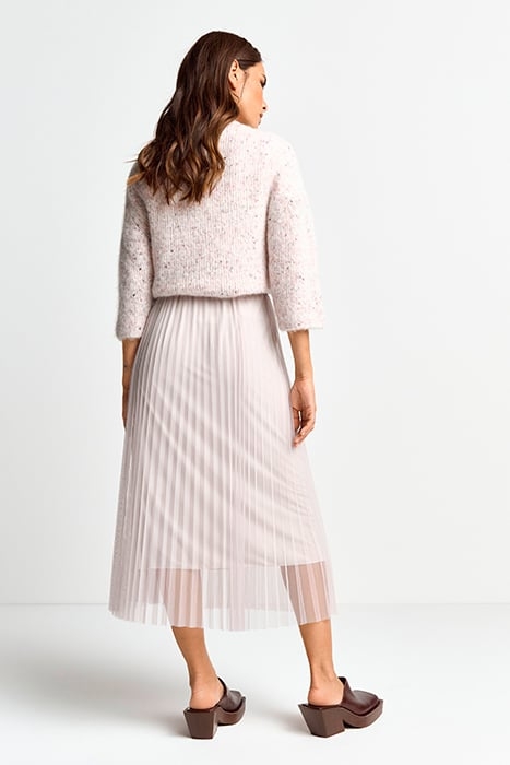 TULLE PLISSEE SKIRT CLOUDY GREY 2