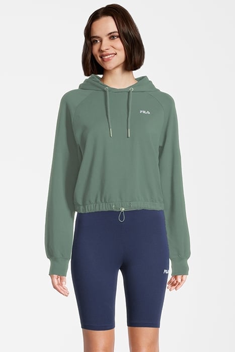 BAALBERGE CROPPED HOODY SILT GREEN 1