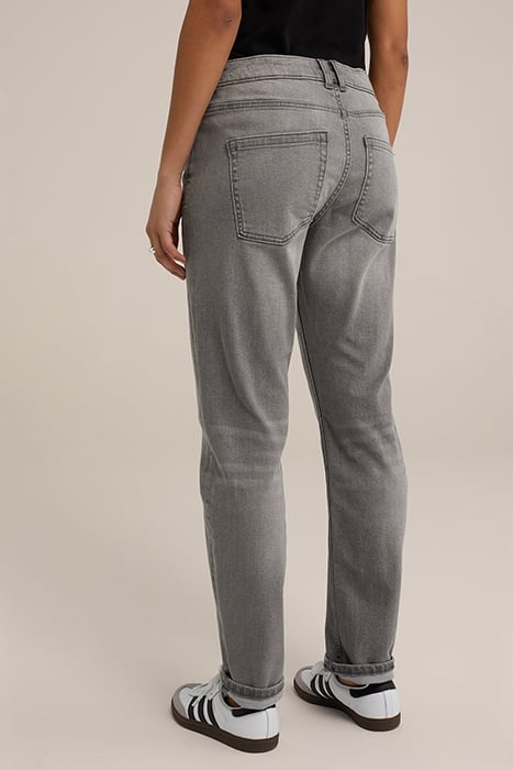 5-POCKET MID WAIST LIGHT GREY 2