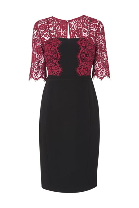 DR HOU LACE BODICE DRESS ROSE 3