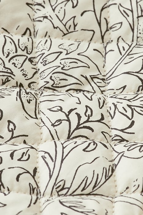 QUILTED BELTED JACKET IN ORGANIC COTTON COMBO M 7