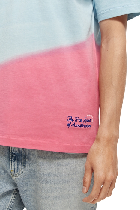 RELAXED TIE-DYE JERSEY T-SHIRT IN ORGANIC COTTON COMBO A 6