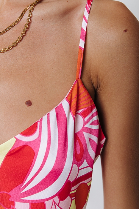 ZEVA BIG FLOWER MIDI DRESS MULTICOLOR 3