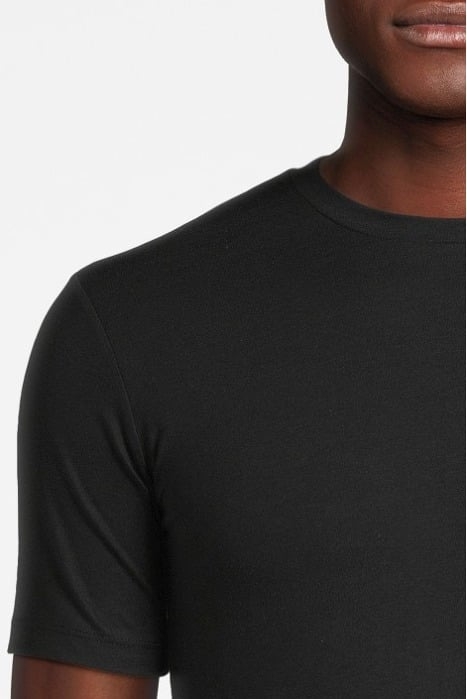 DAWSON CREW NECK JERSEY T-SHIRT BLACK - OUTLET PRICE 4
