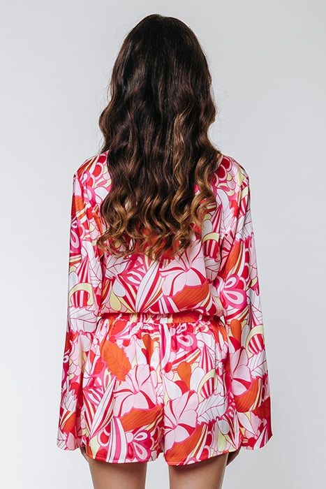 TILLY BIG FLOWER SLIT SHORT MULTICOLOR 2